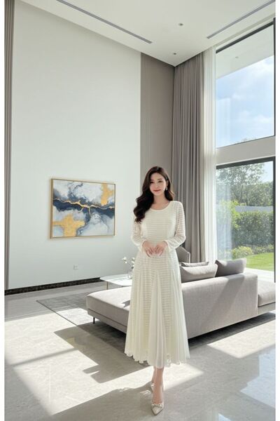 Sukar Soft Lace dress for Eid