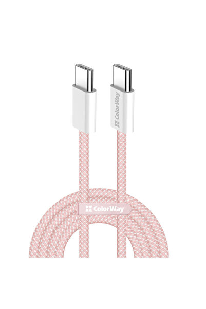 ColorWay Cablu de încărcare rapidă pentru MacBook Pro 60W, 1m, roz