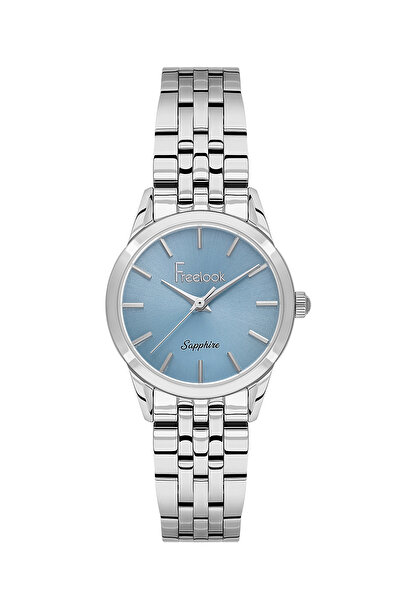 Freelook ساعة ناتشوريل فضية اللون من الفولاذ المقاوم للصدأ للنساء FL.1.10533-2