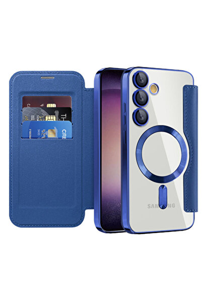 Techsuit Husă SmartMag pentru Samsung Galaxy S23, albastră