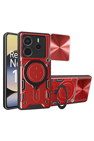 Techsuit Xiaomi Redmi Note 14 4G (Standard) CamGuard Pro, roșu