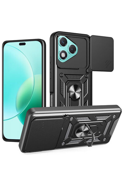 Techsuit Θήκη προστασίας κάμερας Honor 400 Lite σειρά CamShield, μαύρη