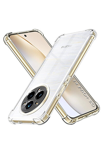 Techsuit Carcasă din silicon transparentă rezistentă la șocuri pentru Realme ...