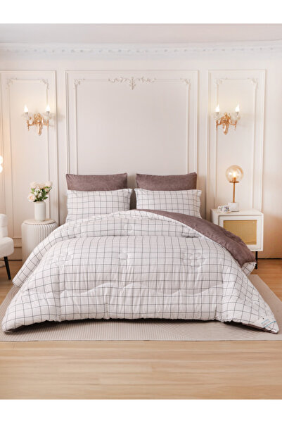 Donetella 6-Pcs King Comforter Set 260x240 cm | Soft Reversible | Brushed Mic...