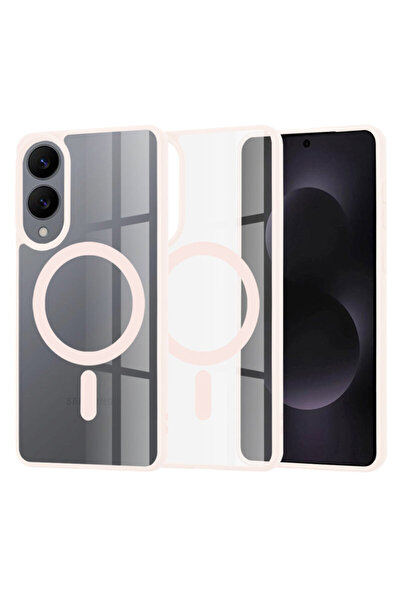 Techsuit Carcasă MagSafe Pro pentru Samsung Galaxy S25 Edge, roz