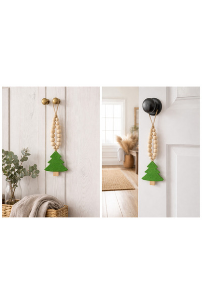 Sfmstore Scented Wooden Beaded Pine Tree Car Cabinet Door Ornament
