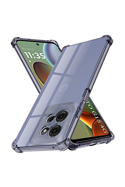 Techsuit Husă din silicon transparentă, rezistentă la șocuri, pentru Motorola...