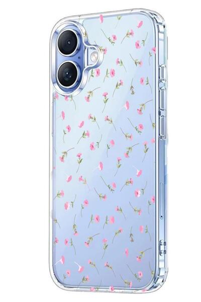 3GEN CASE İphone 17 Kılıf Desenli Lüx Şeffaf Silikon Kılıf