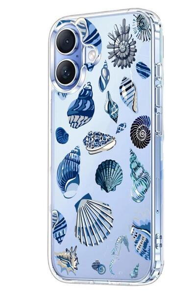 3GEN CASE İphone 17 Kılıf Desenli Lüx Şeffaf Silikon Kılıf