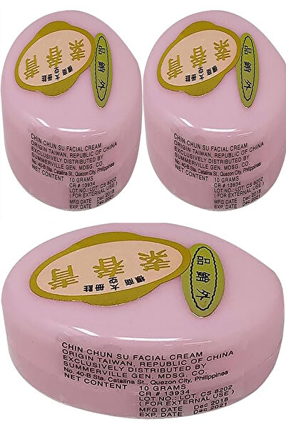 Chin Chun SU Original Pink Facial Cream 10g X 3-Pack
