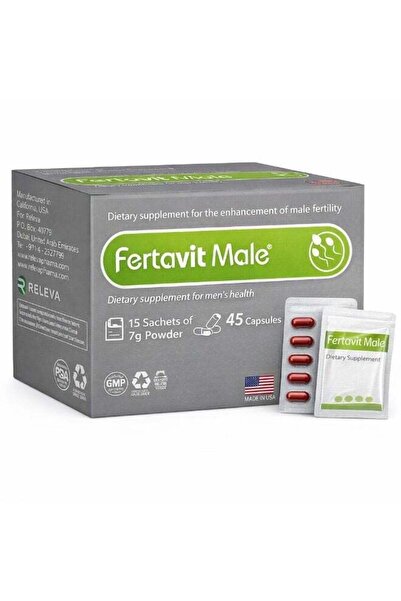 Releva Fertavit Male 45 Capsules and 15 sachets– Advanced Support for Male Fe...