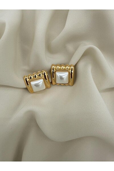 Junsui Maeva Gold Steel Minimal Earrings – Non-Tarnish, Water-Resistant, Styl...