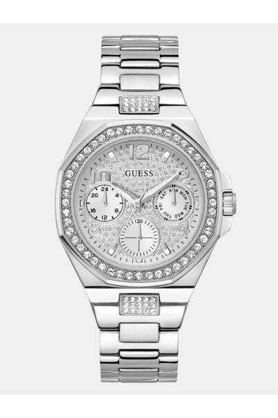 Guess Ladies Silver Tone Multi-function Watch