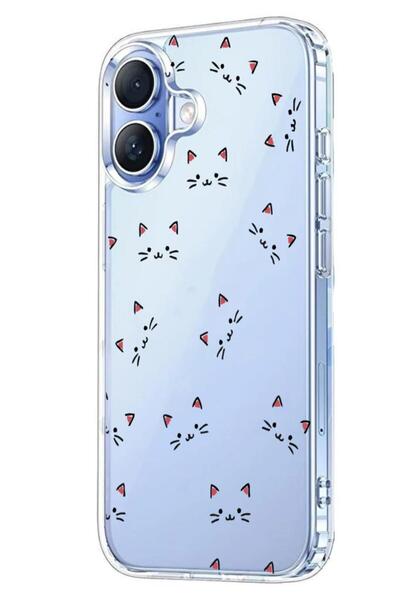 3GEN CASE İphone 17 Kılıf Desenli Lüx Şeffaf Silikon Kılıf
