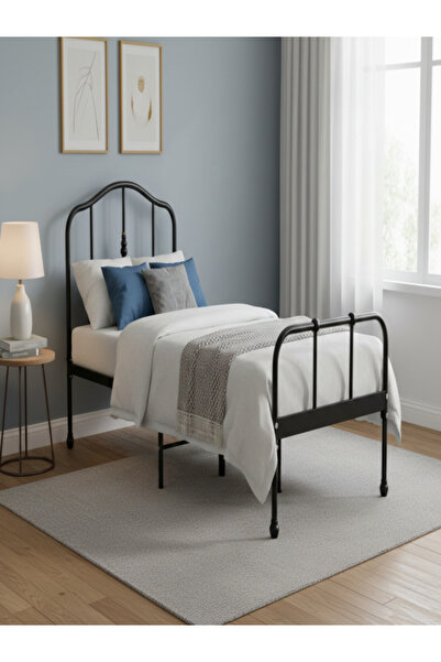 Bec4 Modern iron bed with a classic design - size 90*190 cm
