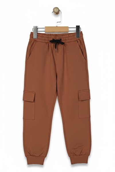 BAGLAN Boys' Cuffed Sweatpants with Single Cargo Pocket Bgl-St05223