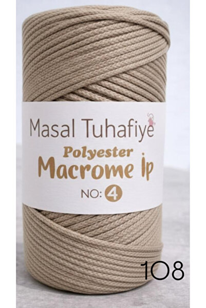 MASAL TUHAFİYE POLYESTER MACROME İP VİZON 108 NO:4 200 GRAM 1 ADET