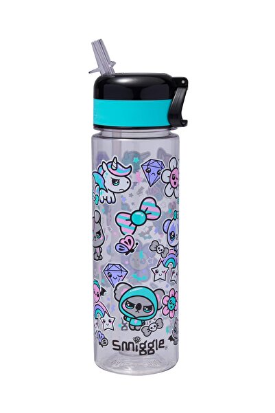 SMIGGLE Trailblazer 650 ml Plastic Flask Black