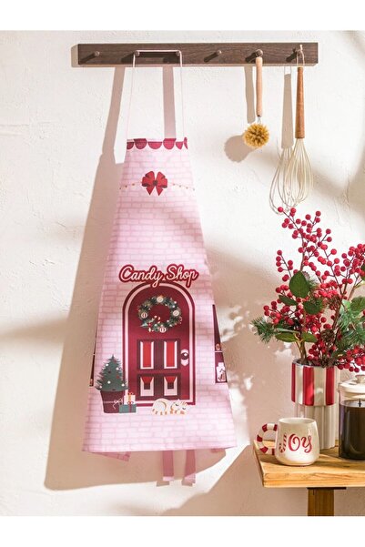 LC Waikiki LCW HOME Karışık Yılbaşı Temalı Mutfak Önlüğü