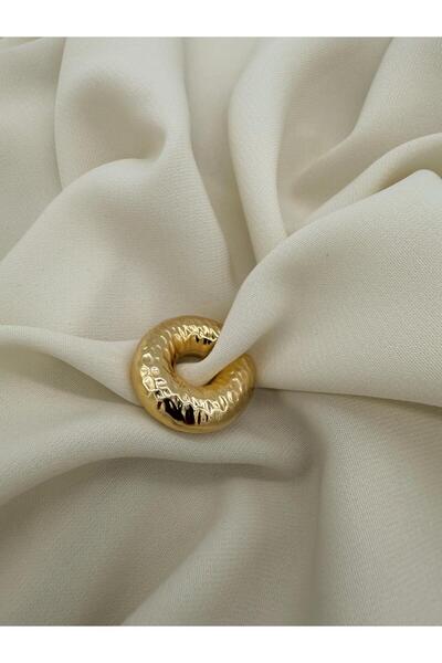 Junsui Liora Gold Steel Cuff – Non-Tarnishing, Water-Resistant, Minimalist Wo...