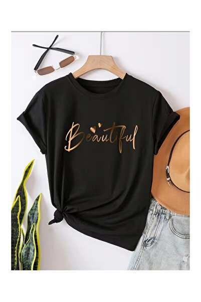 Massgai Unisex Beautiful Heart Printed Oversize 100% Cotton T-Shirt