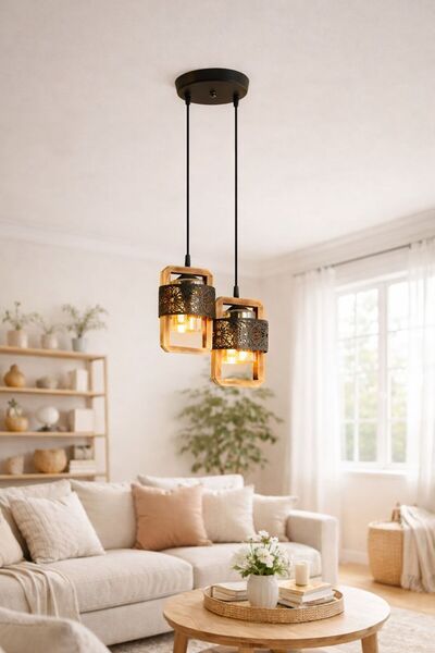 ONUR AVİZE İfakat Rustik Eskitme Otantik Şık Tasarım Yatak ve Yemek Odası Sal...