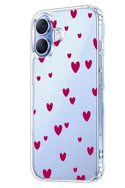 3GEN CASE İphone 17 Kılıf Desenli Lüx Şeffaf Silikon Kılıf