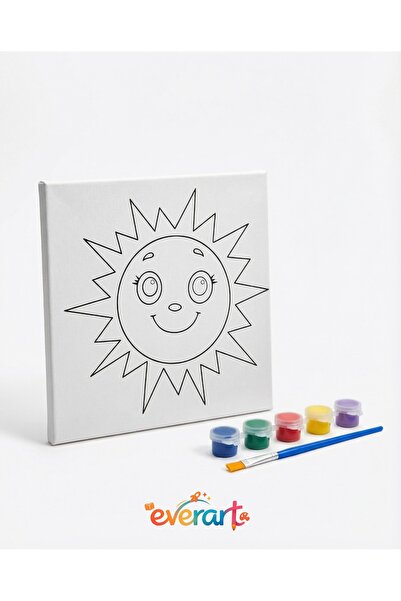 everart Çocuk Tuval Boyama Seti - Çocuk Gelişim, Tuval, Boya Seti, Fırça