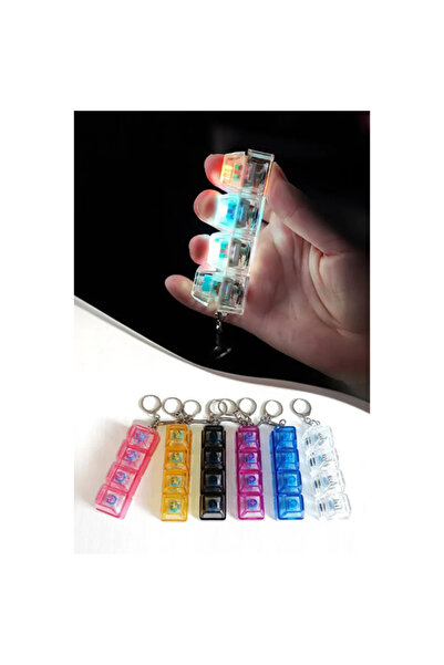 ZS DEMİR Illuminated Keyboard Key Switch Keychain