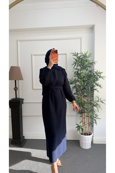 Nisa Nalbantoğlu Tweed Hijab Dress