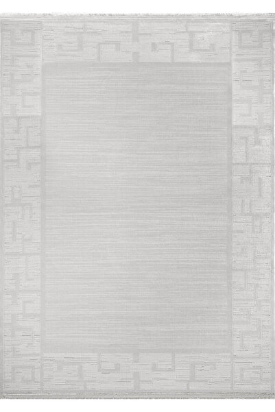 FLORA HALI Magnum Carpet 1.5 Million Points Dense Weaving White Modern Geomet...