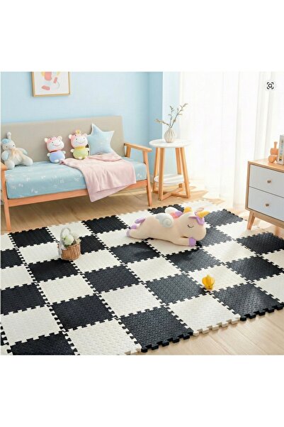 CARPAZAR 9 Parça Set 33x33 13mm Tatami 100x100 Kurulumlu Oyun Spor Halısı Min...