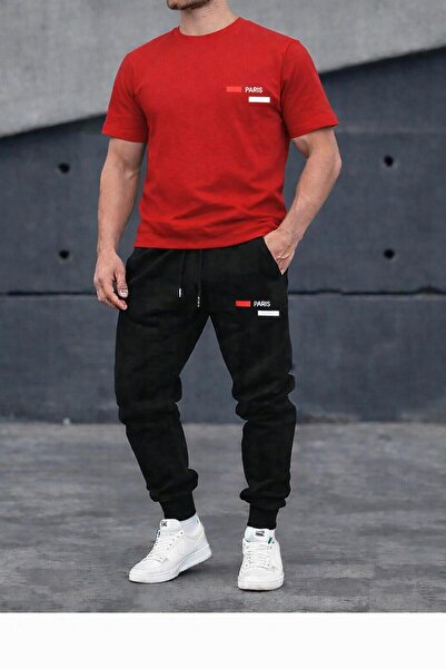 zeag Men's Paris Printed Tracksuit T-Shirt Set