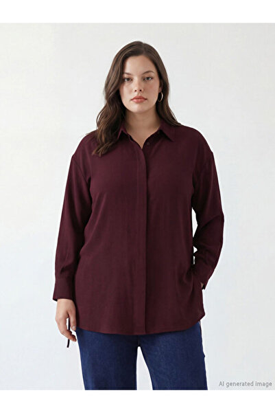 LC Waikiki Rmz Gi̇yi̇m Farkiyla Women's Shirt Tunic with Tie Detail