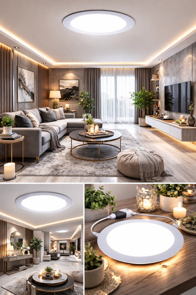 2 Adet 6w Led 540 Lümen Beyaz Işık Sıva Altı/
