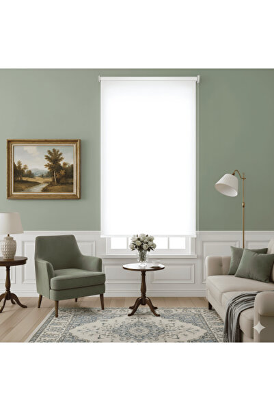 Generic White Light-Blocking Roller Curtain