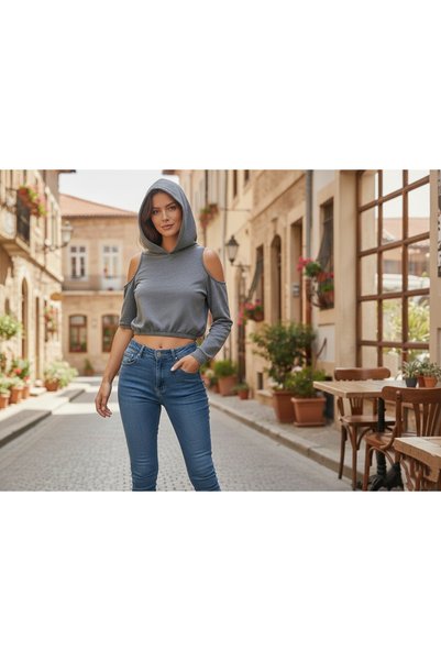 Larida Crop Sweat