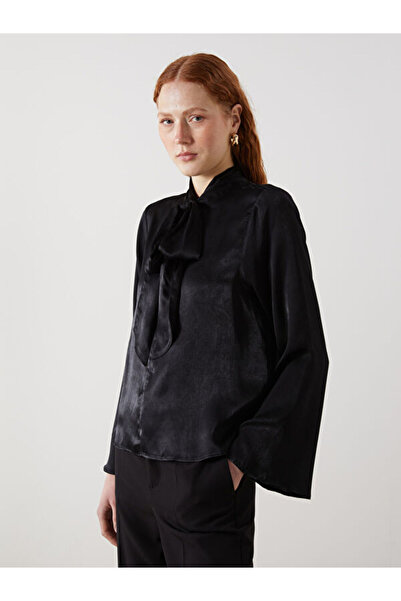 LC Waikiki Rmz Gi̇yi̇m Farkiyla Tie-Down Collar Satin Women's Blouse
