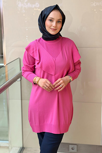 Ghisa Dik Yaka Asimetrik Merserize Tunik