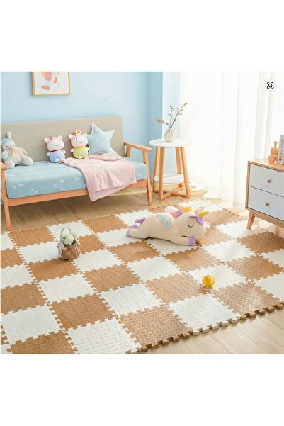CARPAZAR 9 Parça Set 33x33 13mm Tatami 100x100 Kurulumlu Oyun Spor Halısı Min...