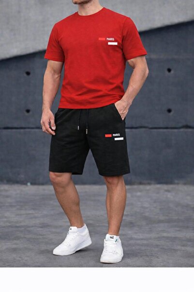 zeag Men's Paris Printed Shorts T-Shirt Set