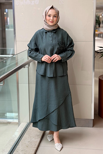 Ceremony Cebi Ve Eteği Lase İşlemeli Etekli Takım