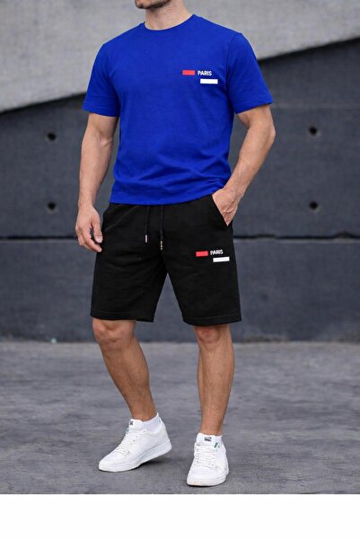 zeag Men's Paris Printed Shorts T-Shirt Set