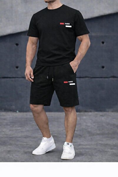 zeag Men's Paris Printed Shorts T-Shirt Set