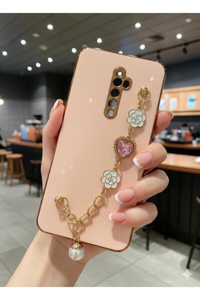 TECNOTREND Oppo Reno 2Z Uyumlu Kılıf El Tutamaçlı Kamera Korumalı Taka Siliko...