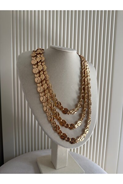 Elmira Jewelry Marka Model Çoklu Zincir Kolye