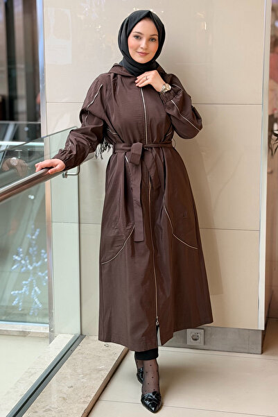 Ceremony Kolları Ve Ön Bedenleri Fermuar Detaylı Safari Kap