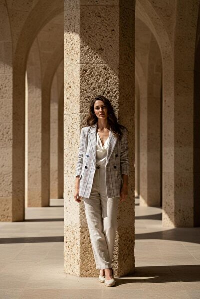 ASELMAVİ RENKLİ BLAZER CEKET