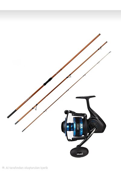 Okuma Trio Rex Surf 420cm 120-250 gr 3 Parça Surf Kamışı- Azores ZXP-8000 (Lo...