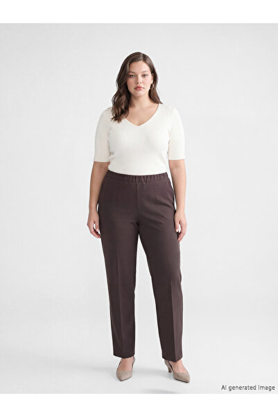 LC Waikiki Rmz Gi̇yi̇m Farkiyla Women's Pants with Waist Drawstring